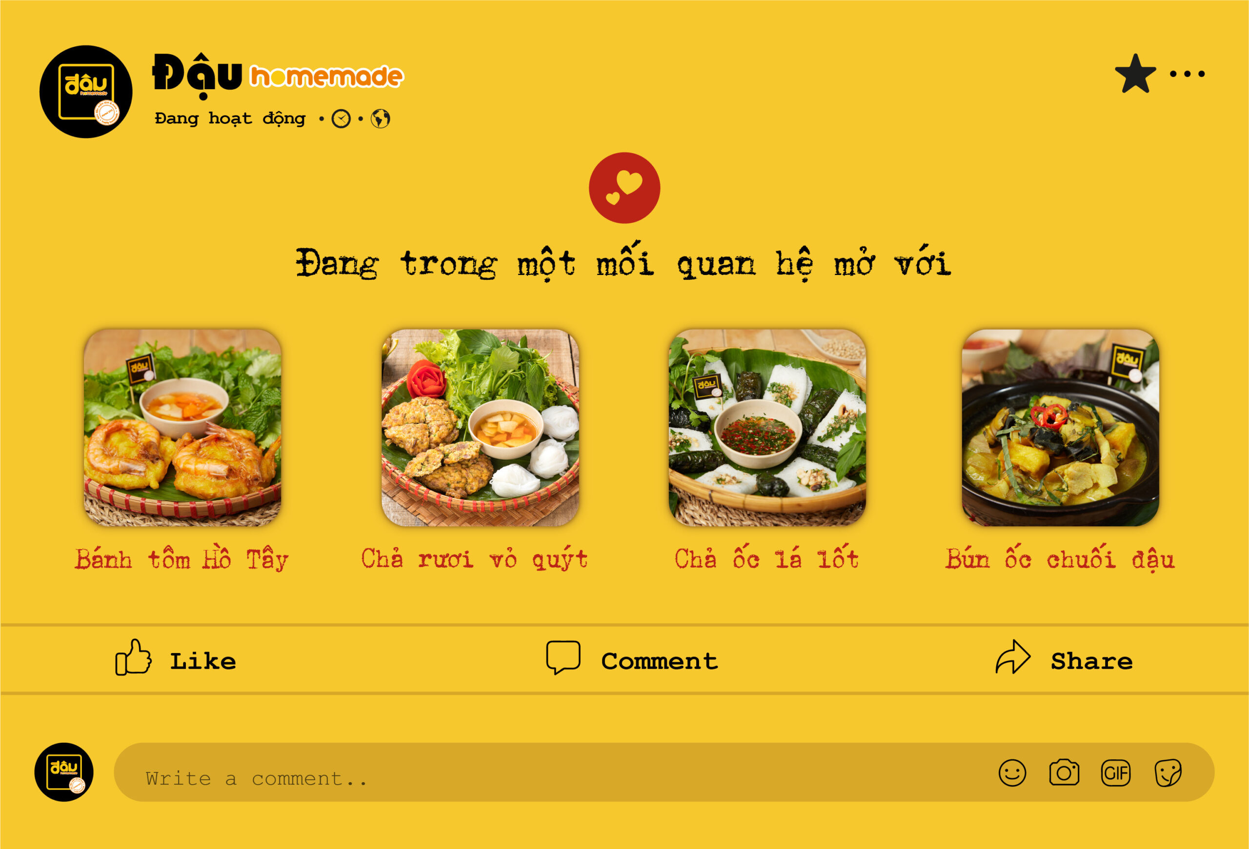 MENU BÚN ĐẬU HOMEMADE HỒNG HÀ VỚI NHIỀU LỰA CHỌN HẤP DẪN